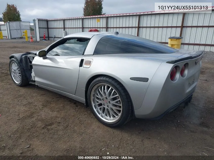 2005 Chevrolet Corvette VIN: 1G1YY24UX55101313 Lot: 40690652