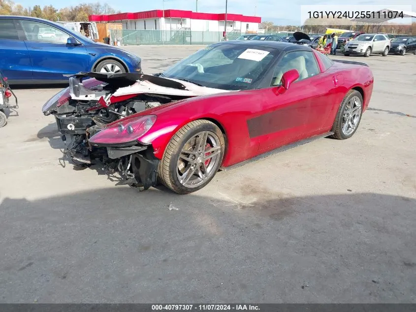 2005 Chevrolet Corvette VIN: 1G1YY24U255111074 Lot: 40797307