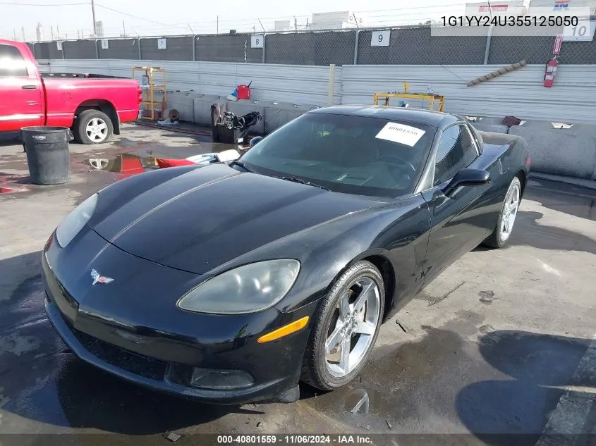 2005 Chevrolet Corvette VIN: 1G1YY24U355125050 Lot: 40801559