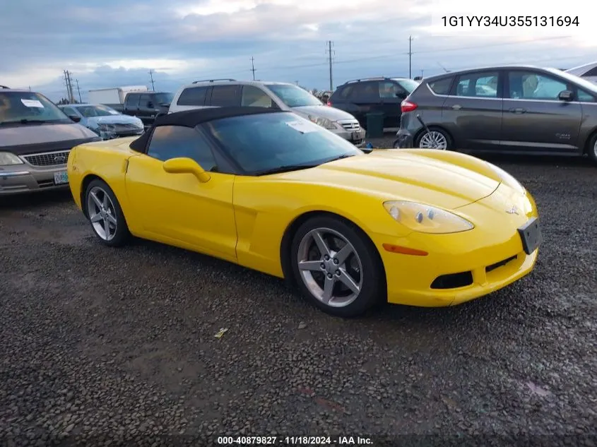 2005 Chevrolet Corvette VIN: 1G1YY34U355131694 Lot: 40879827