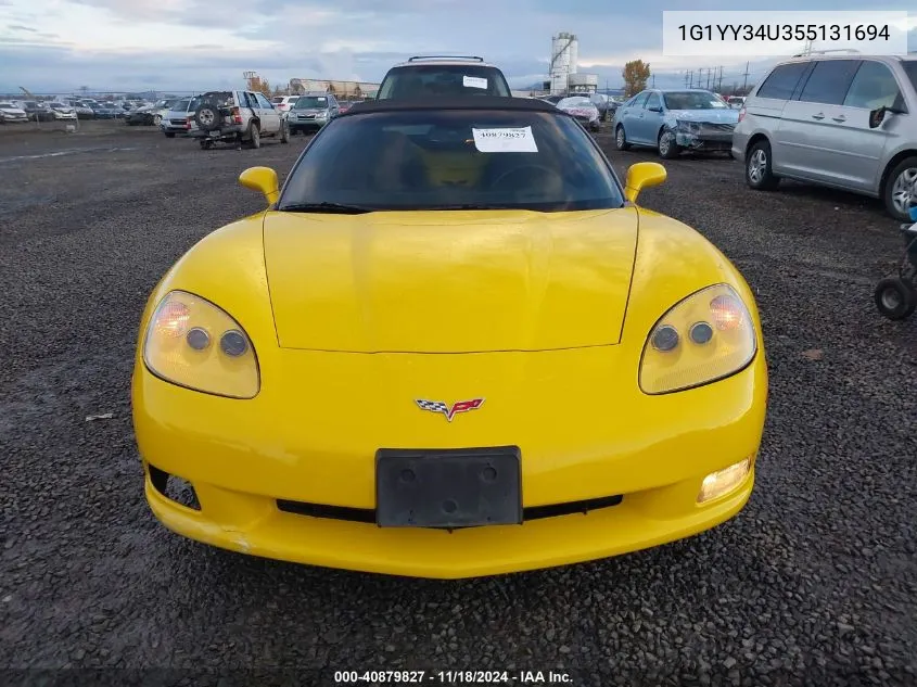 2005 Chevrolet Corvette VIN: 1G1YY34U355131694 Lot: 40879827