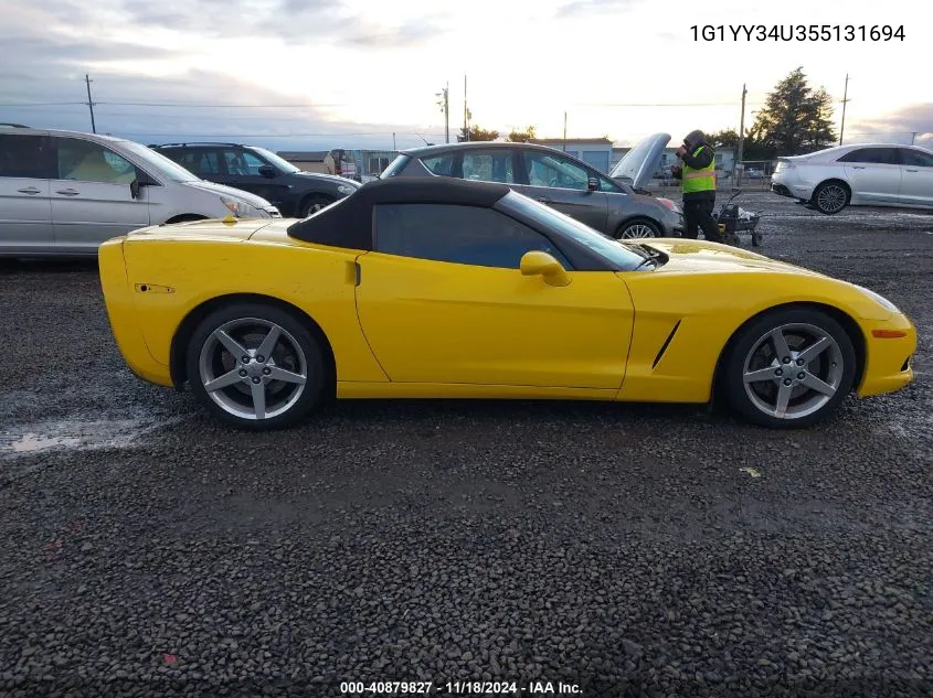 2005 Chevrolet Corvette VIN: 1G1YY34U355131694 Lot: 40879827