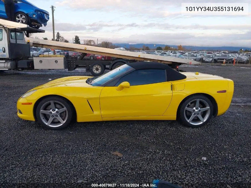 2005 Chevrolet Corvette VIN: 1G1YY34U355131694 Lot: 40879827