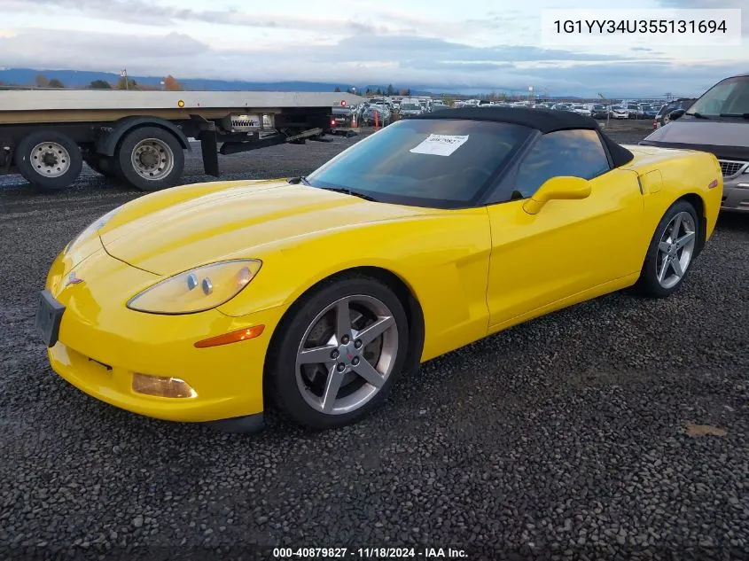 2005 Chevrolet Corvette VIN: 1G1YY34U355131694 Lot: 40879827