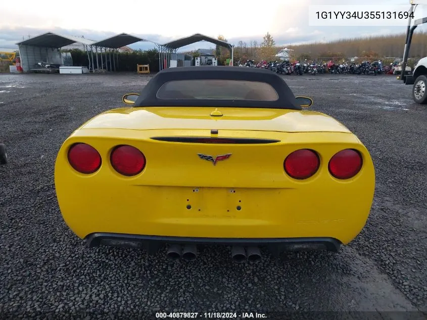 2005 Chevrolet Corvette VIN: 1G1YY34U355131694 Lot: 40879827