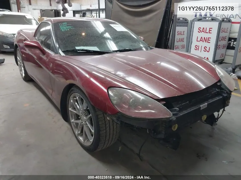 1G1YY26U765112378 2006 Chevrolet Corvette