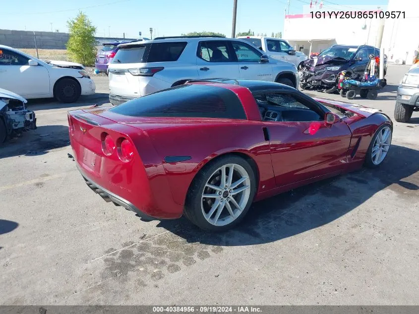 2006 Chevrolet Corvette VIN: 1G1YY26U865109571 Lot: 40384956