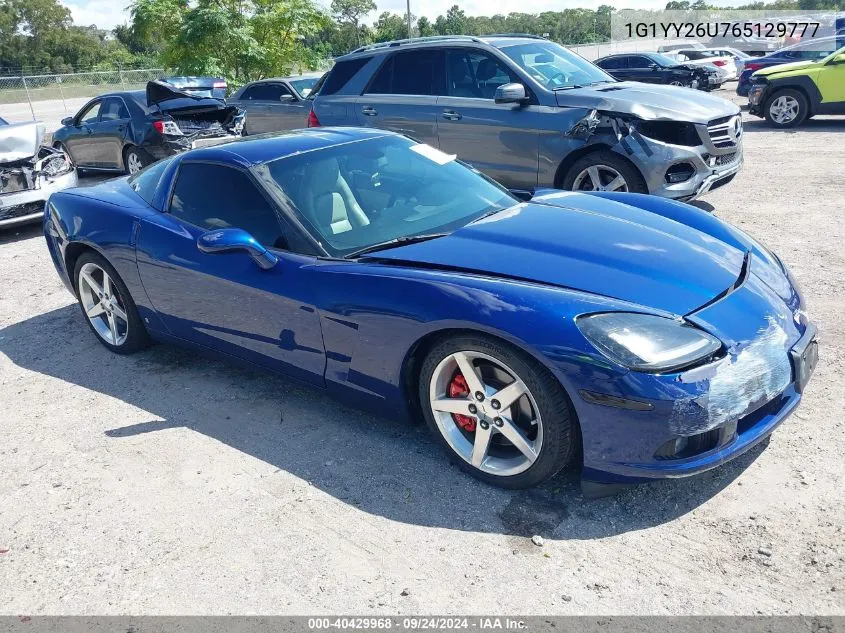 2006 Chevrolet Corvette VIN: 1G1YY26U765129777 Lot: 40429968