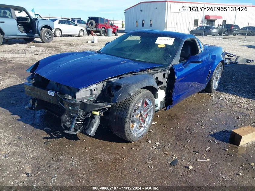 2006 Chevrolet Corvette Z06 Hardtop VIN: 1G1YY26E965131426 Lot: 40802187