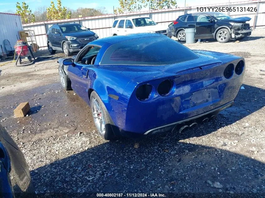 2006 Chevrolet Corvette Z06 Hardtop VIN: 1G1YY26E965131426 Lot: 40802187