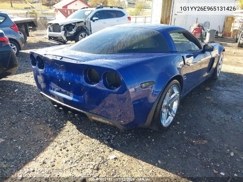 2006 Chevrolet Corvette Z06 Hardtop VIN: 1G1YY26E965131426 Lot: 40802187