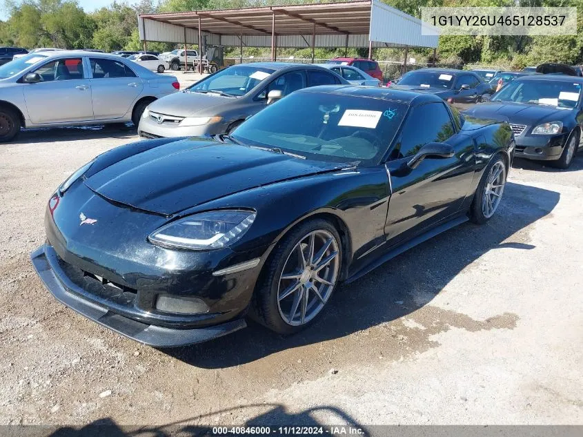 2006 Chevrolet Corvette VIN: 1G1YY26U465128537 Lot: 40846000