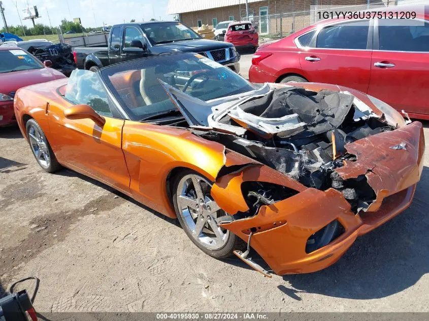 2007 Chevrolet Corvette VIN: 1G1YY36U375131209 Lot: 40195930