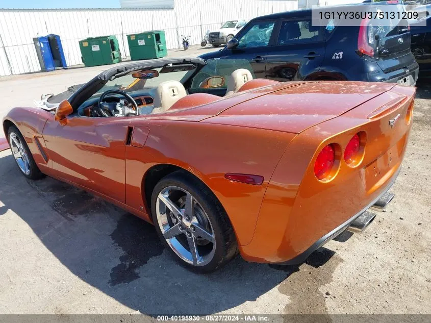 2007 Chevrolet Corvette VIN: 1G1YY36U375131209 Lot: 40195930