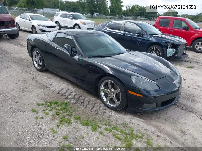 2007 Chevrolet Corvette VIN: 1G1YY26U675104550 Lot: 40282619