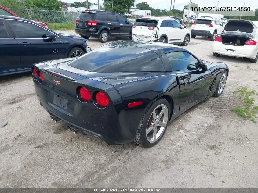 2007 Chevrolet Corvette VIN: 1G1YY26U675104550 Lot: 40282619