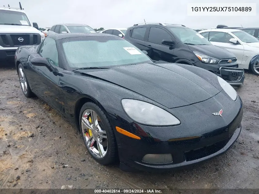 2007 Chevrolet Corvette VIN: 1G1YY25UX75104889 Lot: 40402614