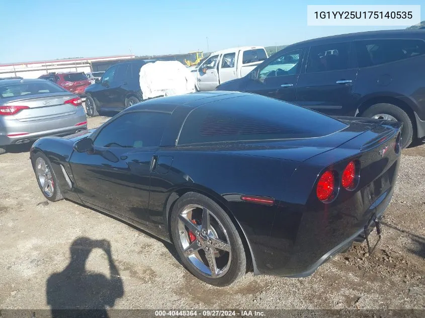 2007 Chevrolet Corvette VIN: 1G1YY25U175140535 Lot: 40448364