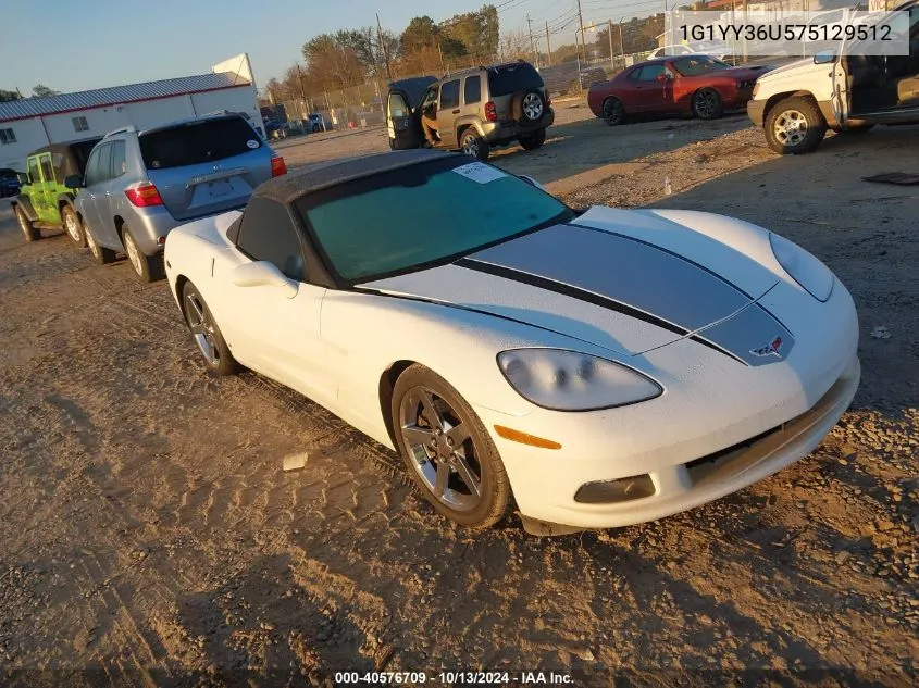 2007 Chevrolet Corvette VIN: 1G1YY36U575129512 Lot: 40576709