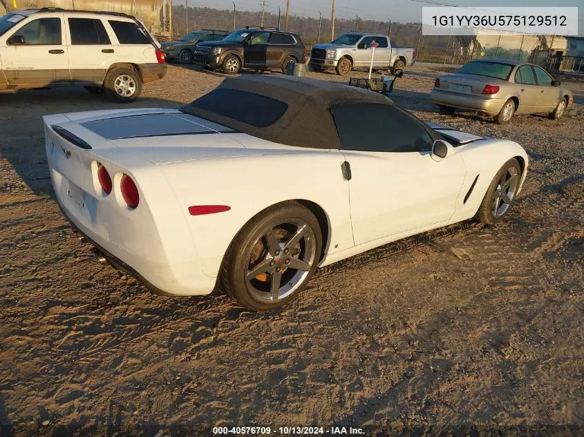 2007 Chevrolet Corvette VIN: 1G1YY36U575129512 Lot: 40576709