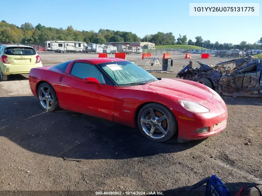 2007 Chevrolet Corvette VIN: 1G1YY26U075131775 Lot: 40590902