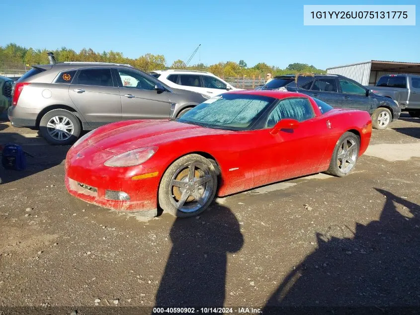 2007 Chevrolet Corvette VIN: 1G1YY26U075131775 Lot: 40590902