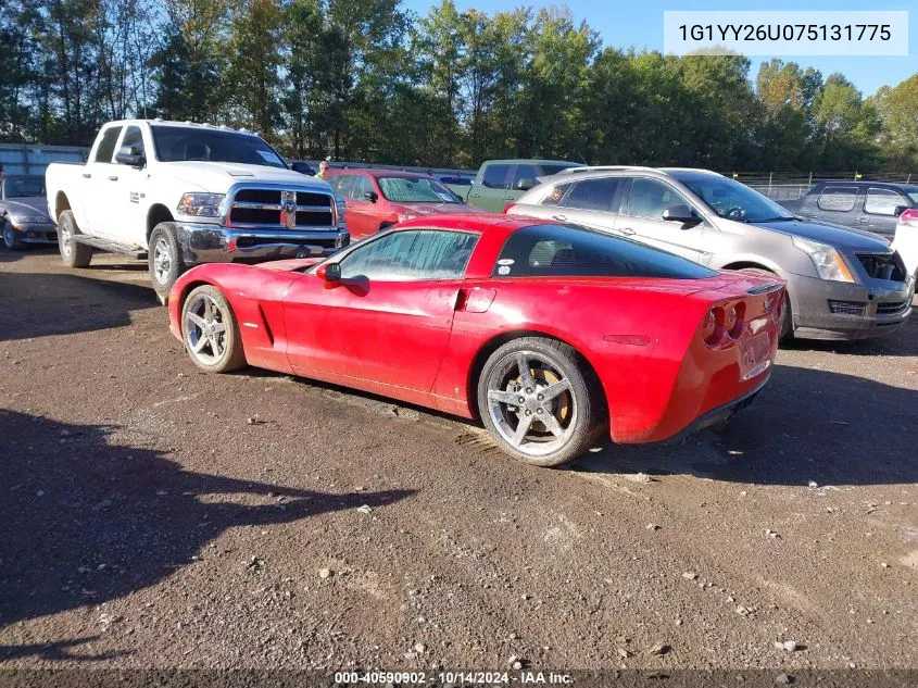 2007 Chevrolet Corvette VIN: 1G1YY26U075131775 Lot: 40590902