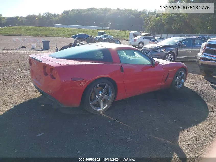 2007 Chevrolet Corvette VIN: 1G1YY26U075131775 Lot: 40590902