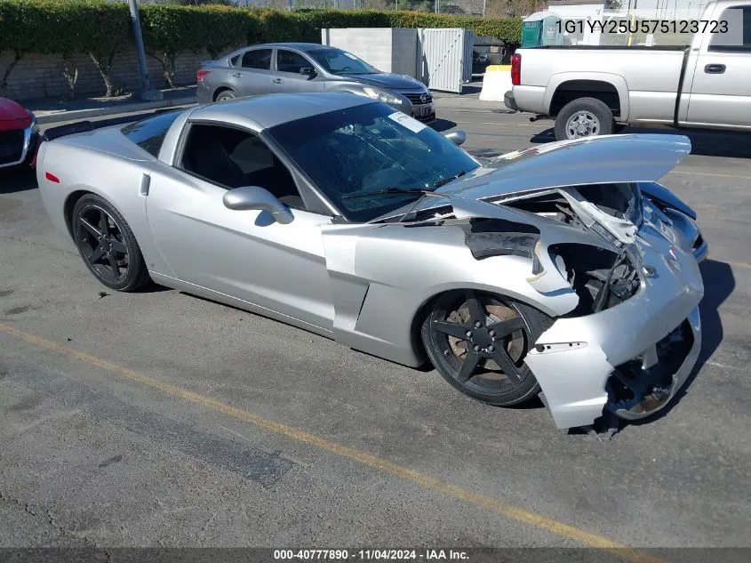 2007 Chevrolet Corvette VIN: 1G1YY25U575123723 Lot: 40777890