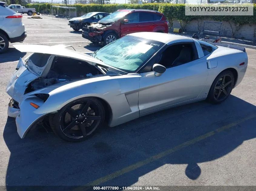 2007 Chevrolet Corvette VIN: 1G1YY25U575123723 Lot: 40777890