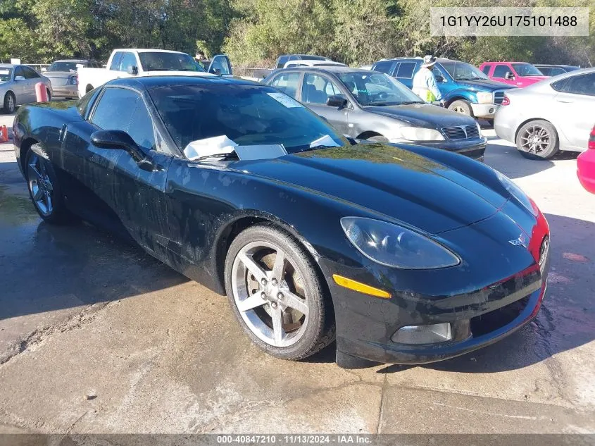 2007 Chevrolet Corvette VIN: 1G1YY26U175101488 Lot: 40847210