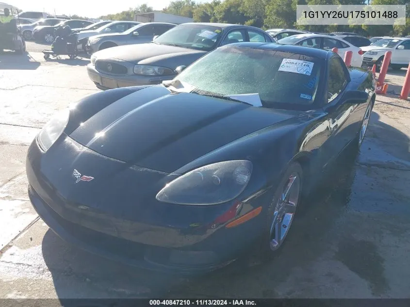 2007 Chevrolet Corvette VIN: 1G1YY26U175101488 Lot: 40847210