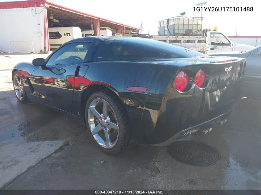 2007 Chevrolet Corvette VIN: 1G1YY26U175101488 Lot: 40847210