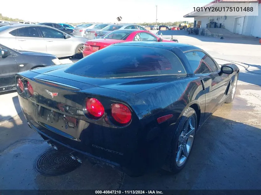 2007 Chevrolet Corvette VIN: 1G1YY26U175101488 Lot: 40847210