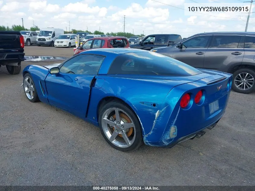 2008 Chevrolet Corvette VIN: 1G1YY25W685109915 Lot: 40275058