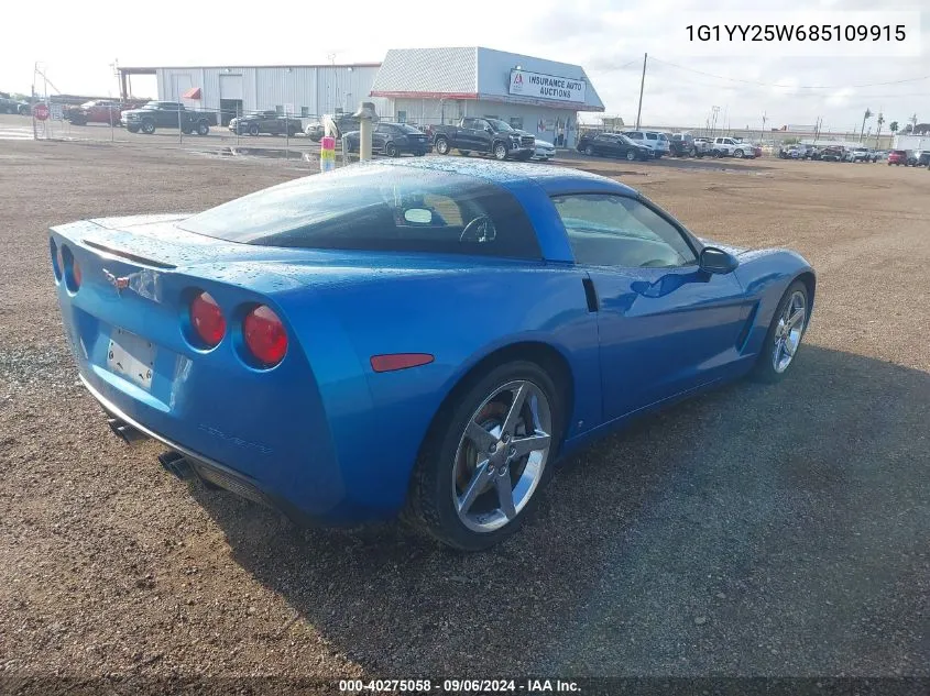 2008 Chevrolet Corvette VIN: 1G1YY25W685109915 Lot: 40275058