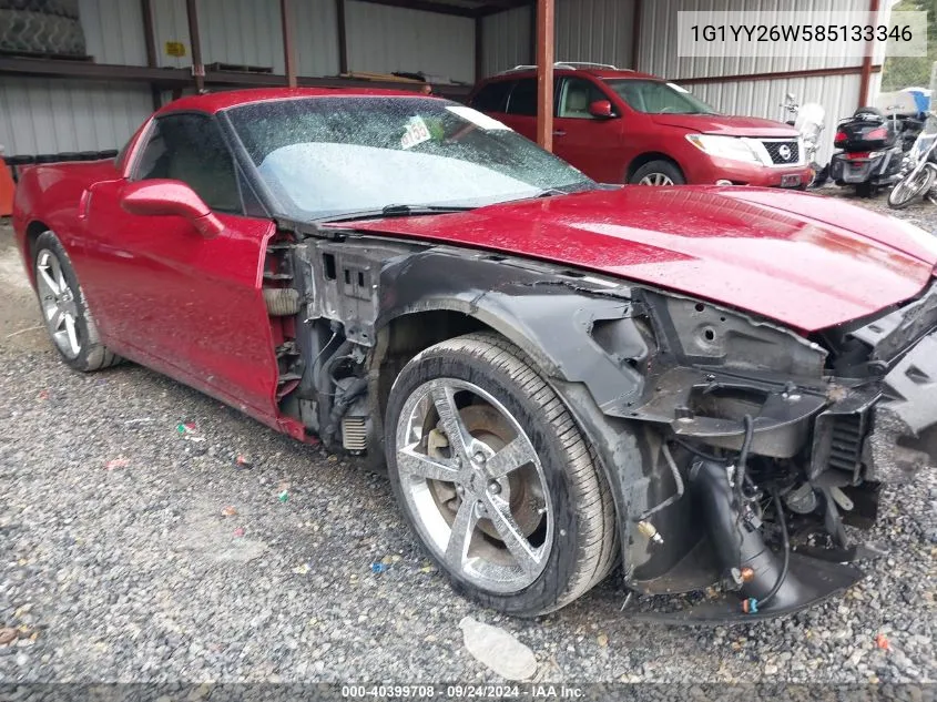 2008 Chevrolet Corvette VIN: 1G1YY26W585133346 Lot: 40399708