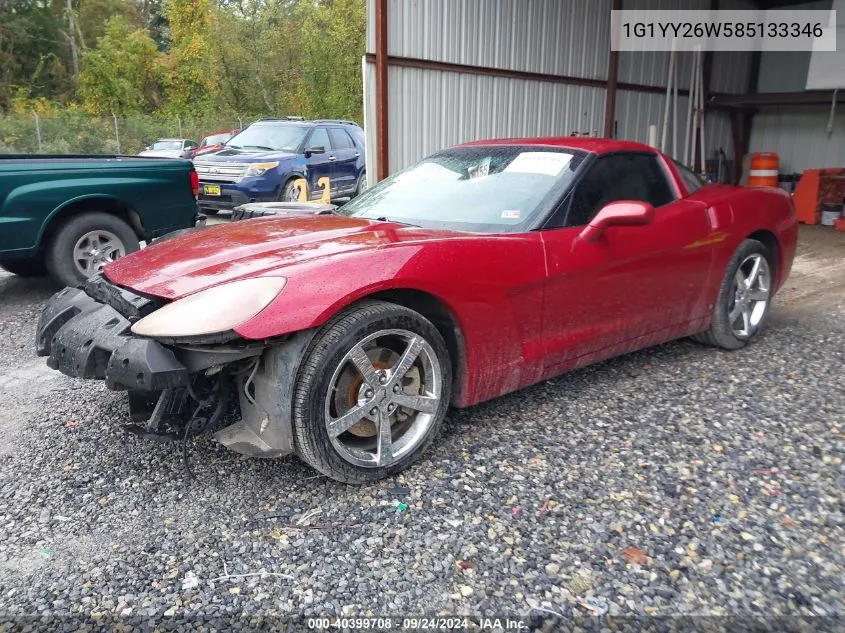 2008 Chevrolet Corvette VIN: 1G1YY26W585133346 Lot: 40399708