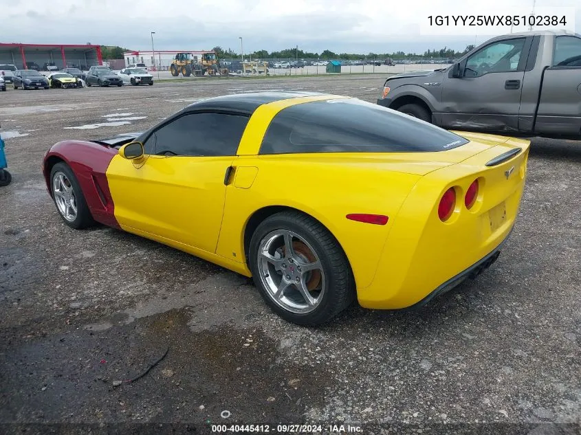 2008 Chevrolet Corvette VIN: 1G1YY25WX85102384 Lot: 40445412