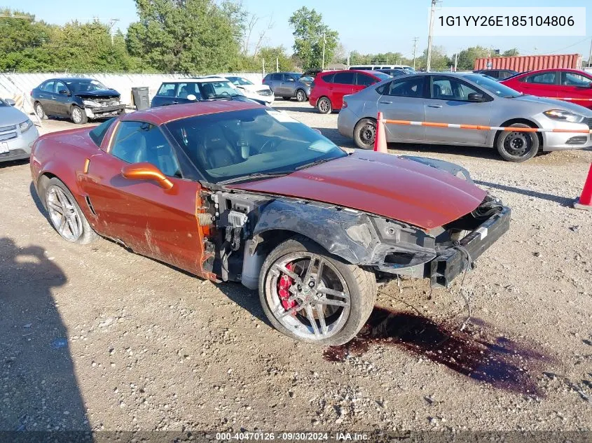 1G1YY26E185104806 2008 Chevrolet Corvette Z06