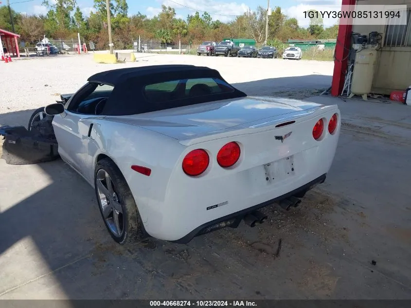 2008 Chevrolet Corvette VIN: 1G1YY36W085131994 Lot: 40668274