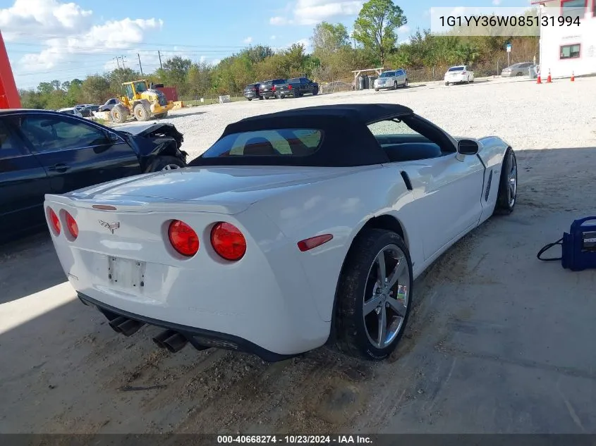 2008 Chevrolet Corvette VIN: 1G1YY36W085131994 Lot: 40668274