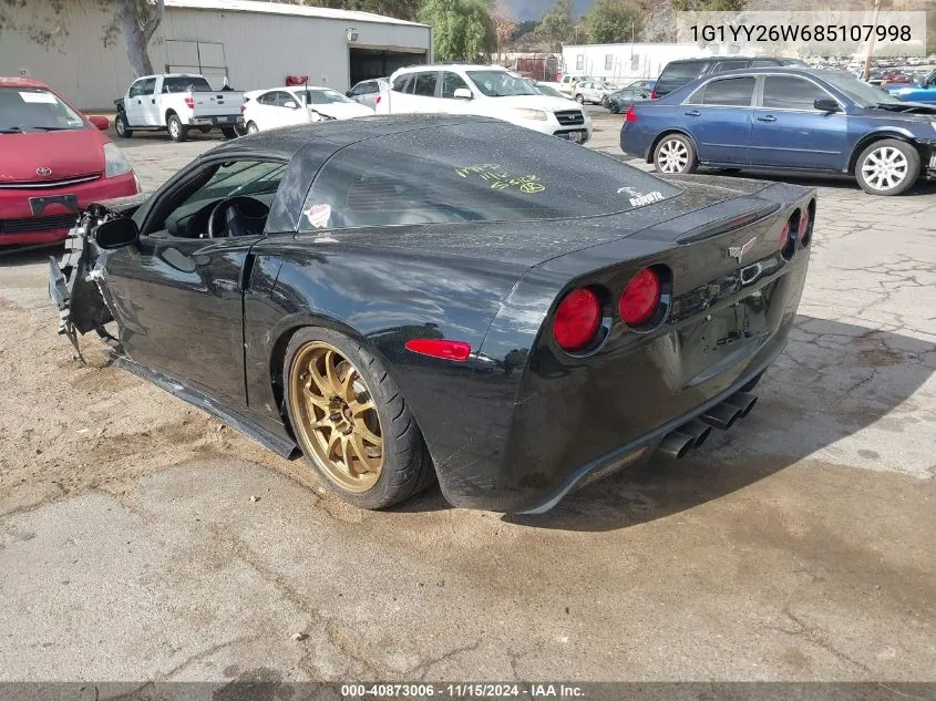 1G1YY26W685107998 2008 Chevrolet Corvette