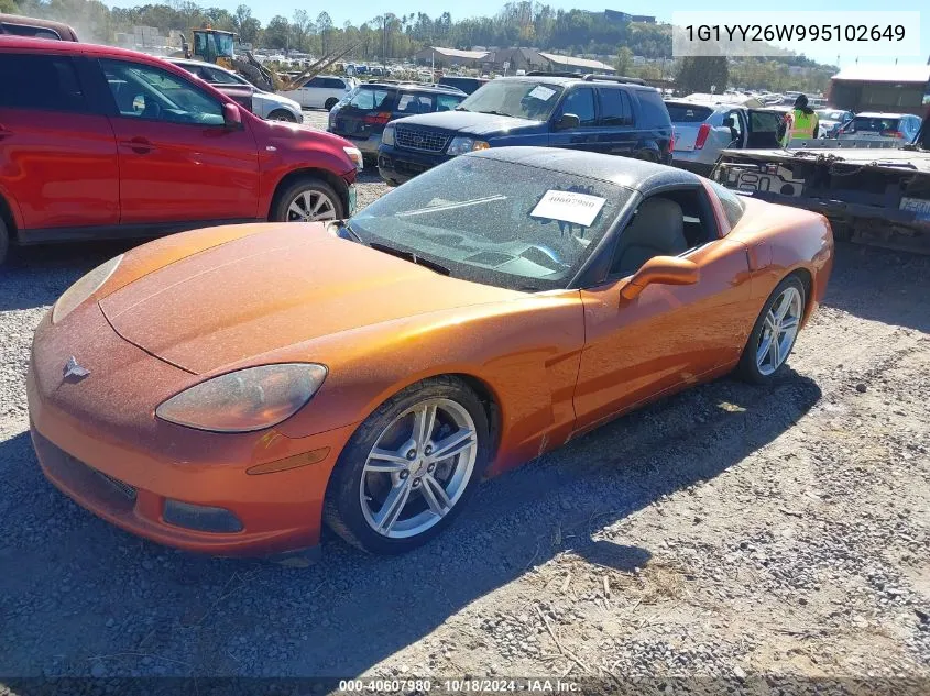 2009 Chevrolet Corvette VIN: 1G1YY26W995102649 Lot: 40607980