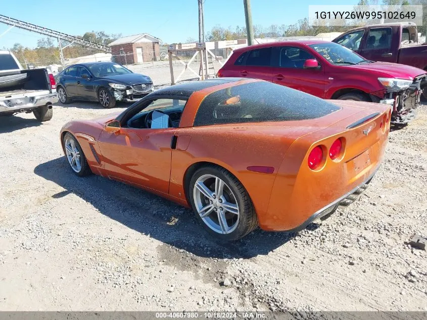 2009 Chevrolet Corvette VIN: 1G1YY26W995102649 Lot: 40607980