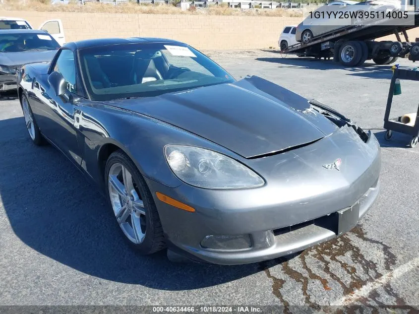 2009 Chevrolet Corvette VIN: 1G1YY26W395114005 Lot: 40634466