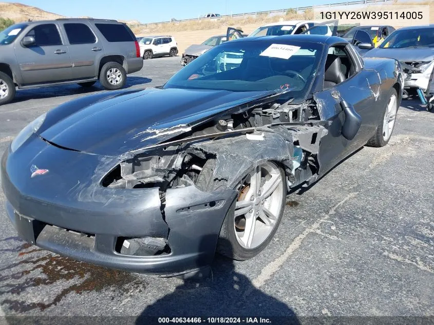 2009 Chevrolet Corvette VIN: 1G1YY26W395114005 Lot: 40634466