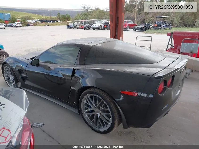 2009 Chevrolet Corvette Zr1 VIN: 1G1YR26RX95801053 Lot: 40756887