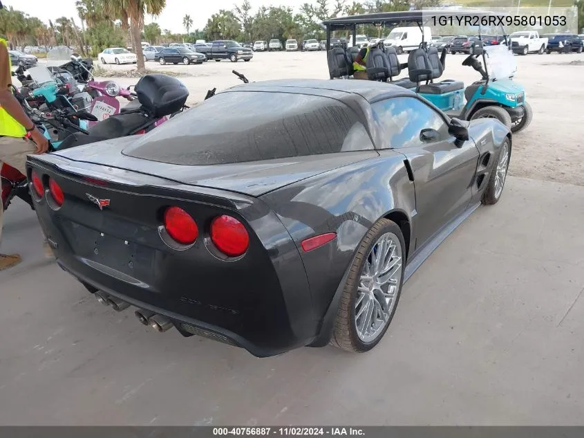 2009 Chevrolet Corvette Zr1 VIN: 1G1YR26RX95801053 Lot: 40756887