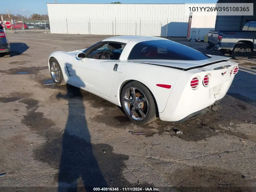 2009 Chevrolet Corvette VIN: 1G1YY26W395108365 Lot: 40816345